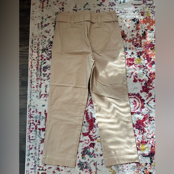 LOFT Belted Straight Pants in Twill - Picture 5 of 6